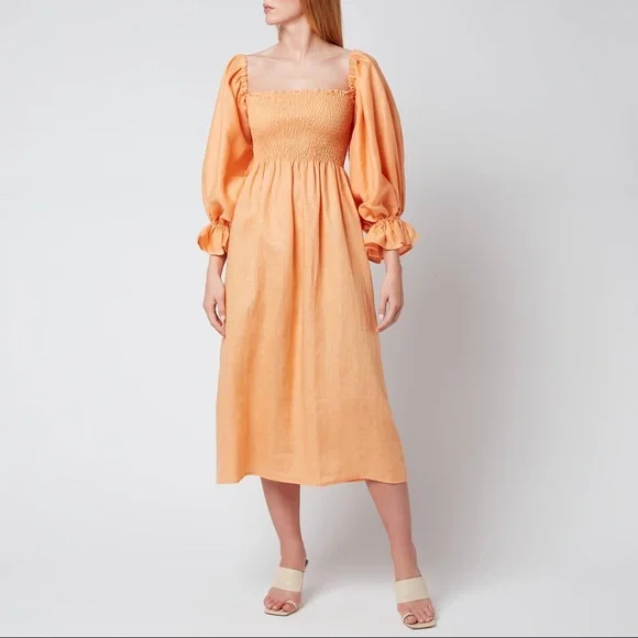 chinese dress ladies Linen white dress